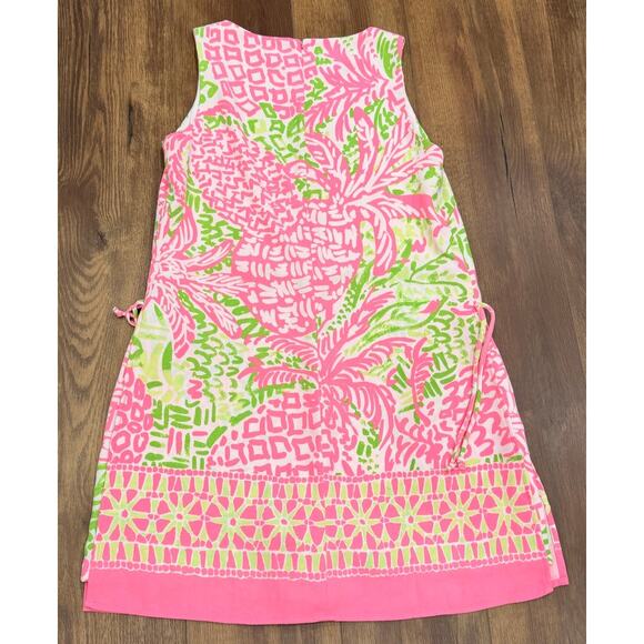 Lilly Pulitzer Donna Romper Dress Pink Sunset Home Slice Size 10 - Picture 6 of 11